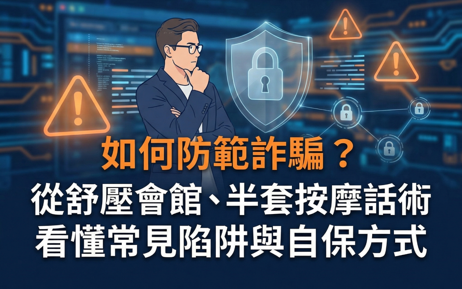 如何防範詐騙？從舒壓會館、半套按摩話術看懂常見陷阱與自保方式